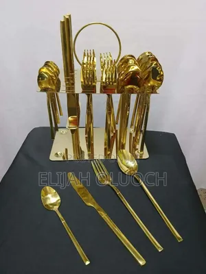*36 PCS Cutlery Set Gold*