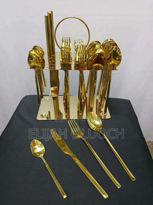 *36 PCS Cutlery Set Gold* - thumbnail 2