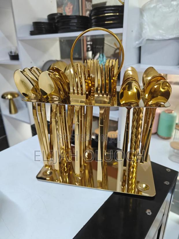 *36 PCS Cutlery Set Gold* - main view
