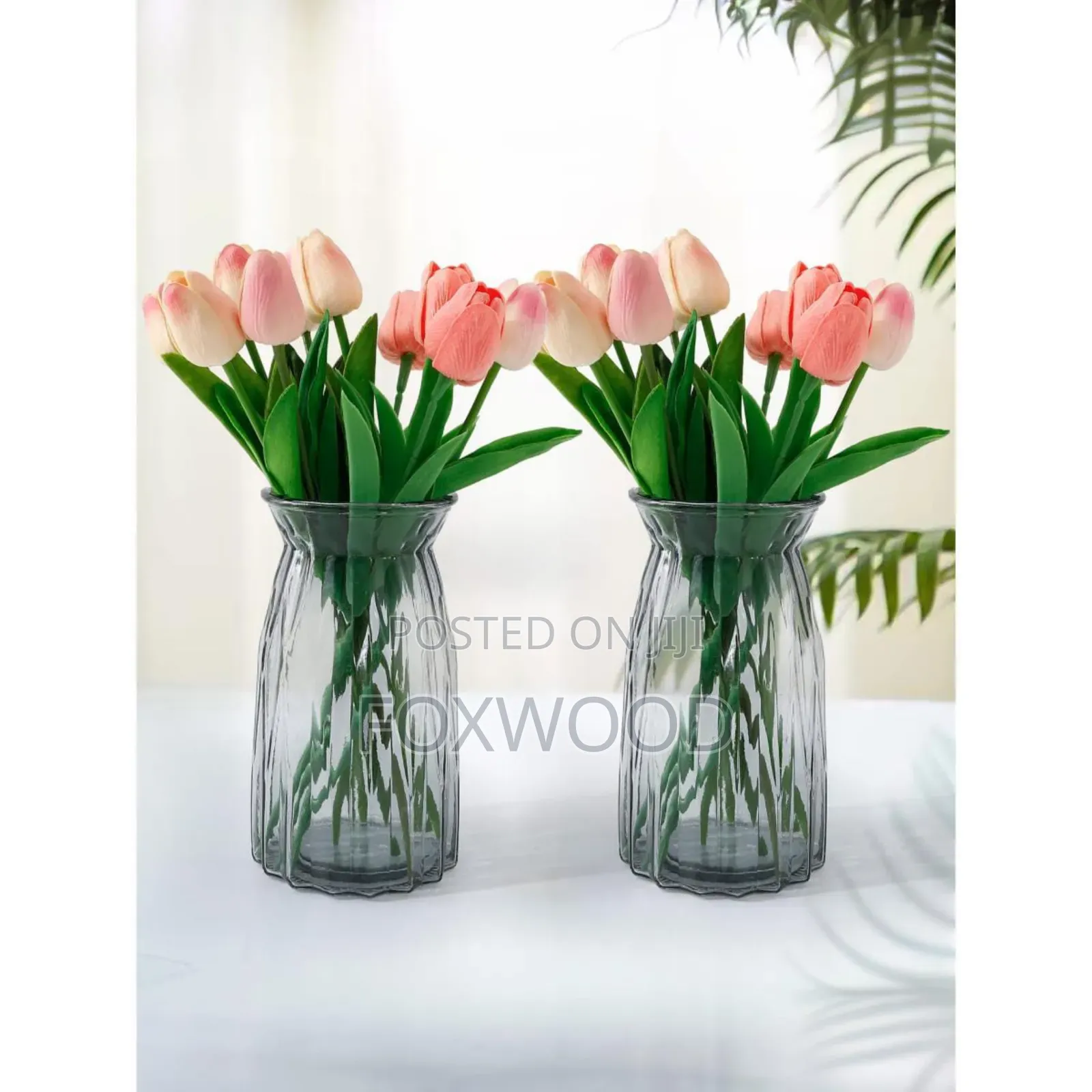 Diamond Vase Clear 18cm