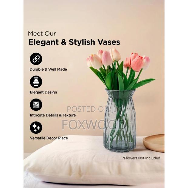 Diamond Vase Clear 18cm - thumbnail 6