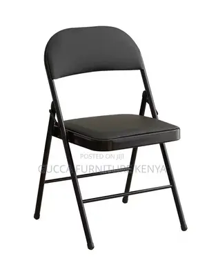 Office Chair: Folding Black Training Staff Room Office Chair