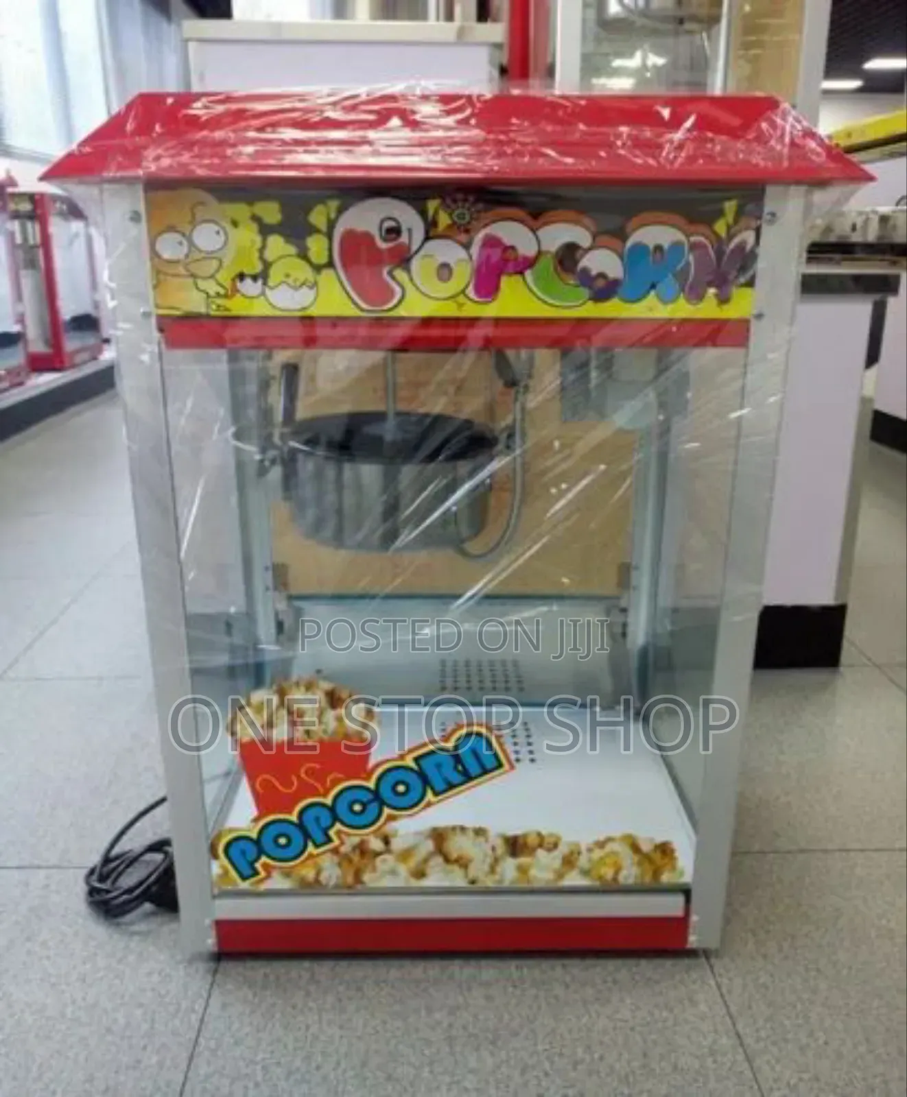 Popcorn Maker With Tempered Glass