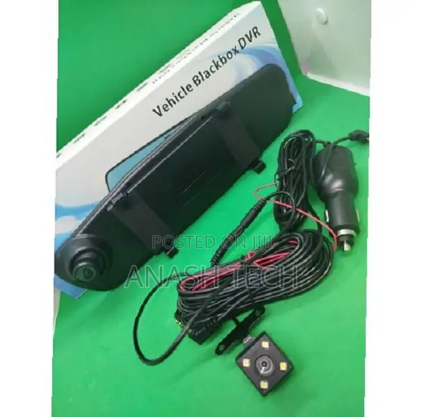 Dual Lens 1080p Full Hd Mirror Dash Cam With 4.3" Screen,