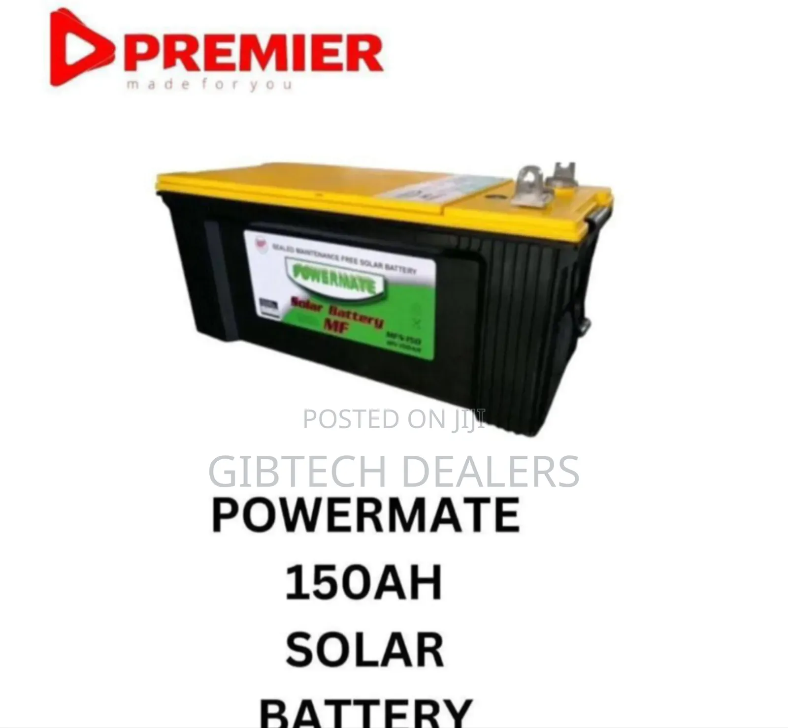 Heavy Duty Powermate 150ah 12v Solar Battery