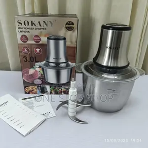 3l Meat Grinder With 4 Blades 3 Speed Adjustable Setting