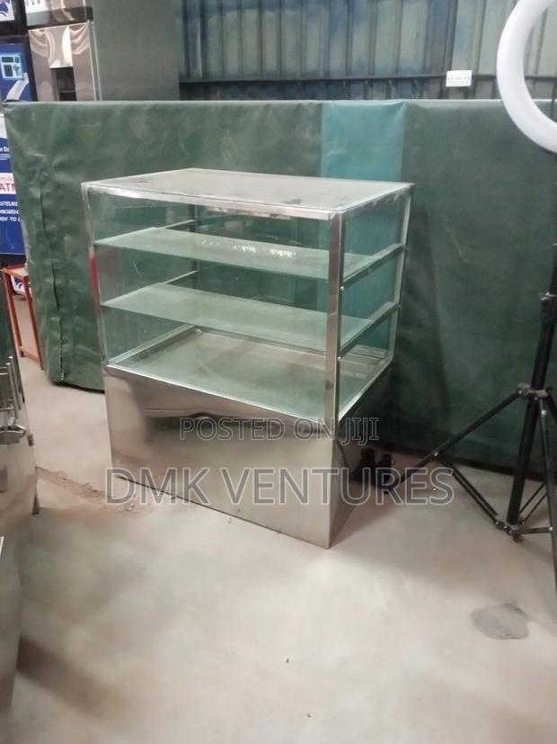 Modernized Stainless Steel Cake Display