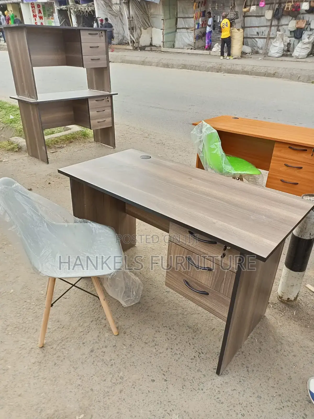 Gray Chair and Office Study Desk