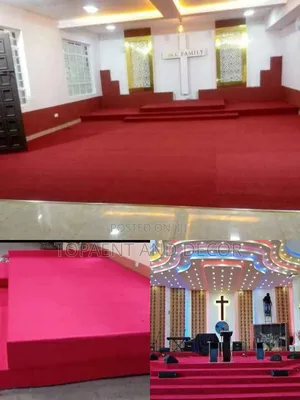 Elegant Church Pulpit Wall to Wall Carpet Warm and Soundproof