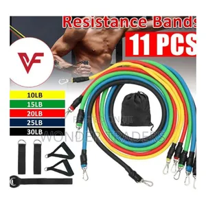 11pcs Elastic Exercise Resistance Bands