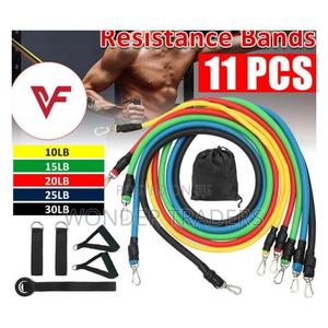Full Body Excercise Multipurpose High Elastic Rubber Band Set 11pcs - thumbnail 2