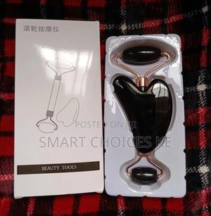 Black Anti Aging Face Roller Guasha Set - main view