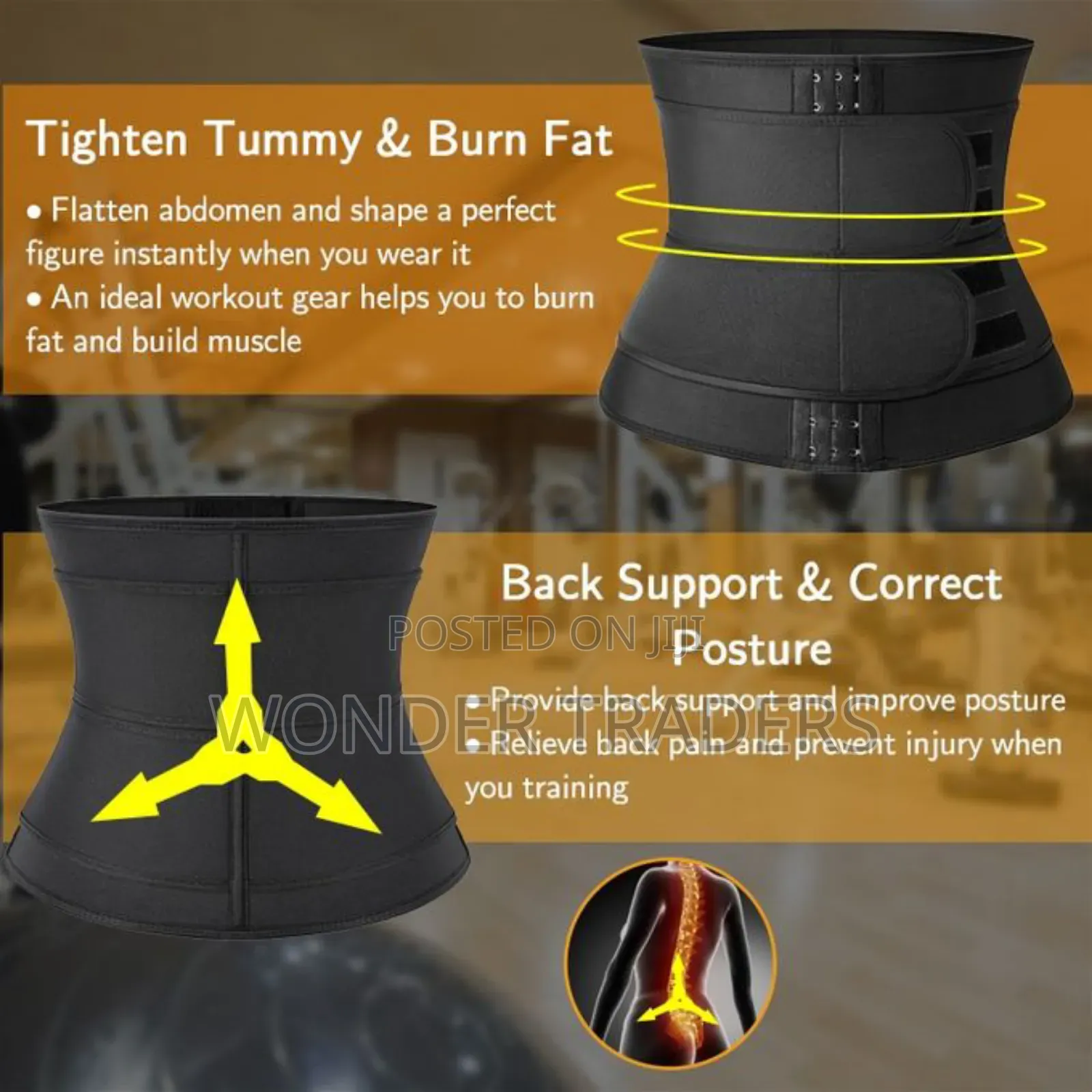 Double Strap Waist Trainer Belt