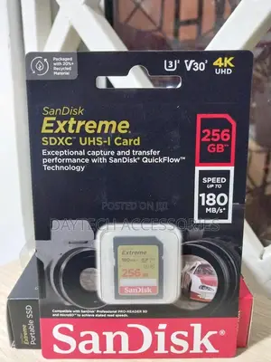 Sandisk Extreme 256gb Uhs Class 10 Memory Card