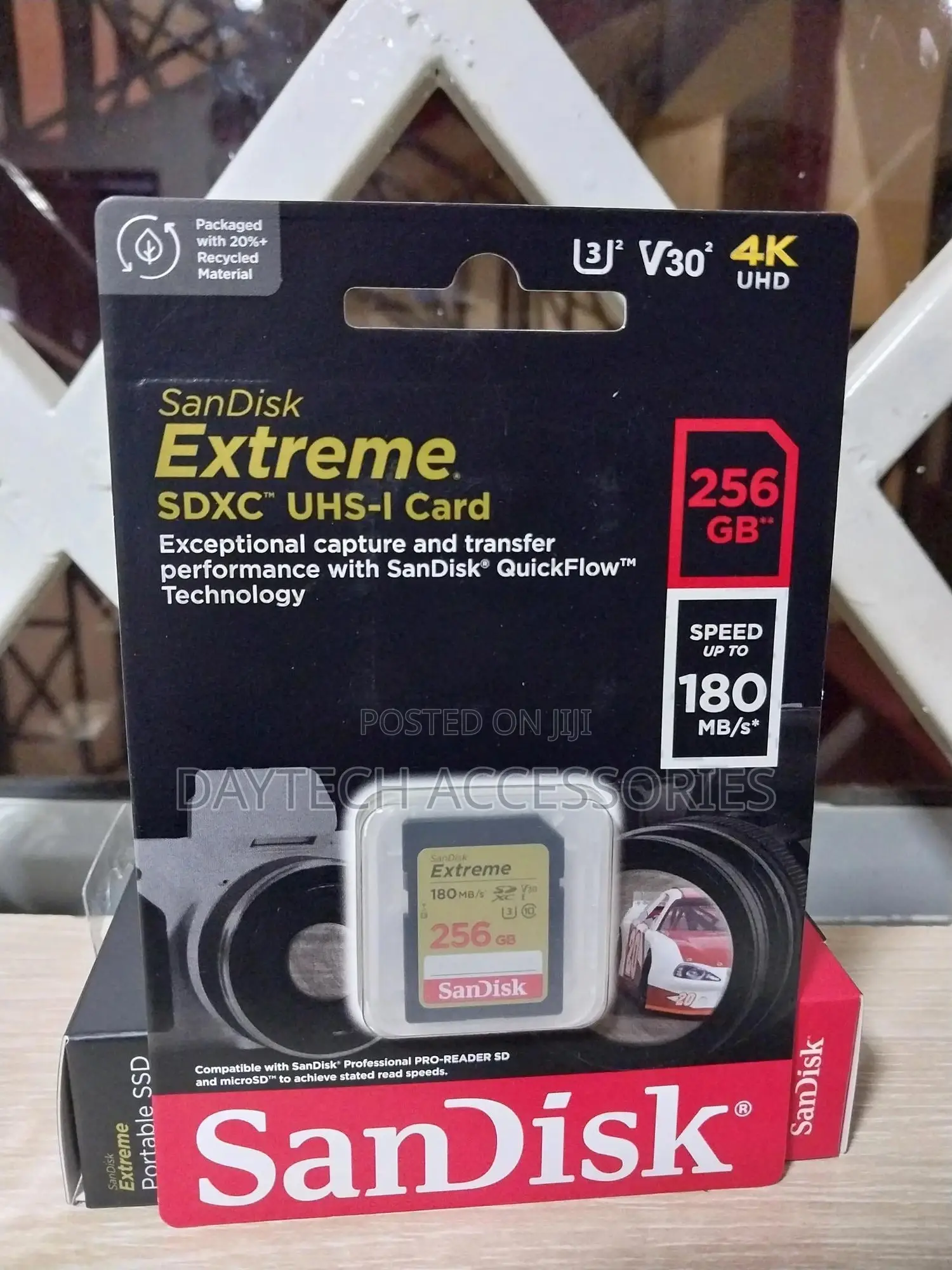 Sandisk 256gb Extreme Sd SDXC Card 180mb/S Class 10 Memory Card