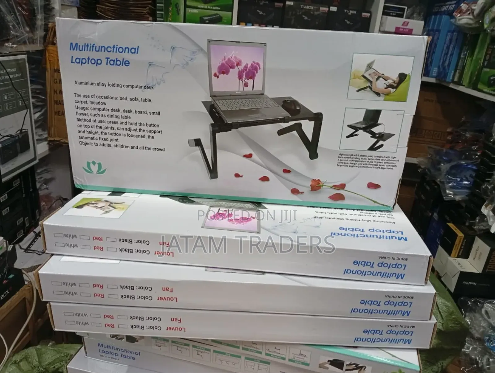 Multifunctional Laptop Table With Fan