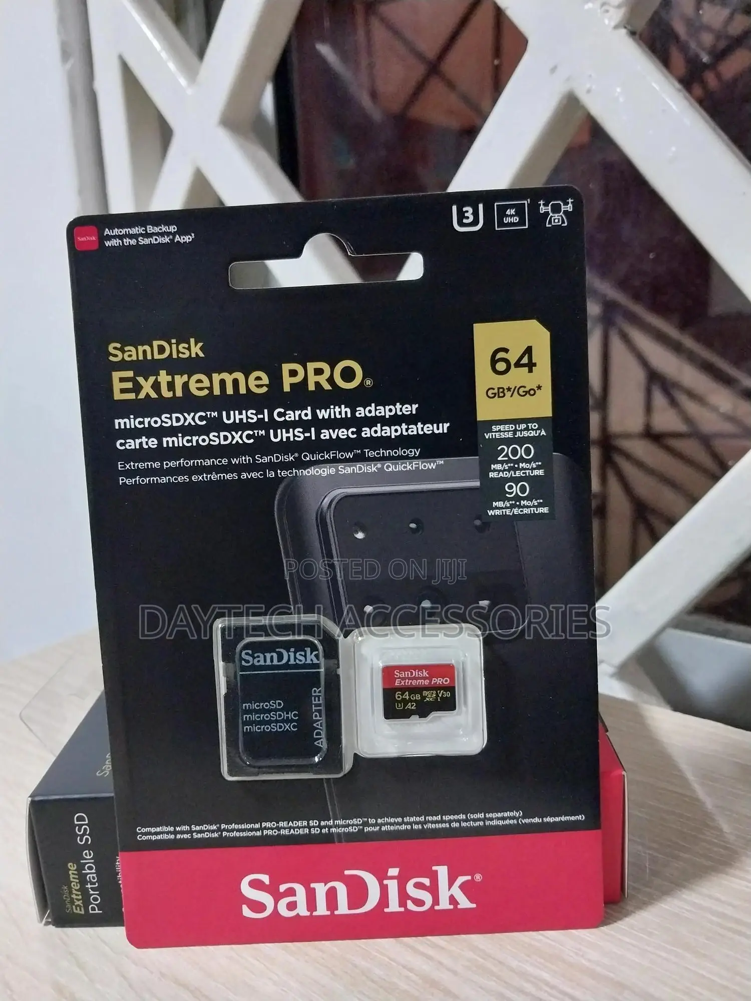 Sandisk 64gb Extreme Pro Micro Sd Card (Sdxc) Adapter - 200mb/S