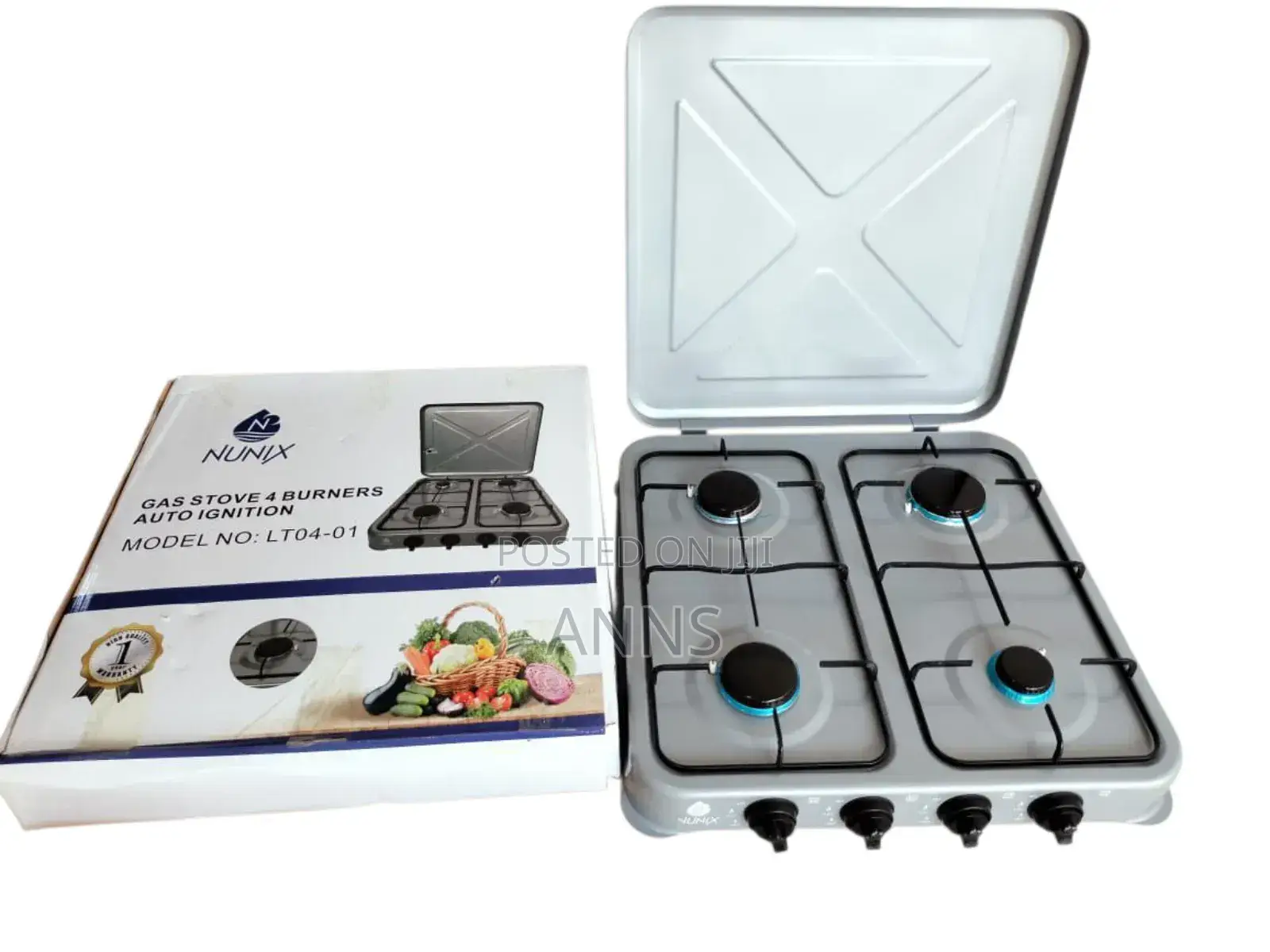 Nunix 4 Burner Gas Cooker .