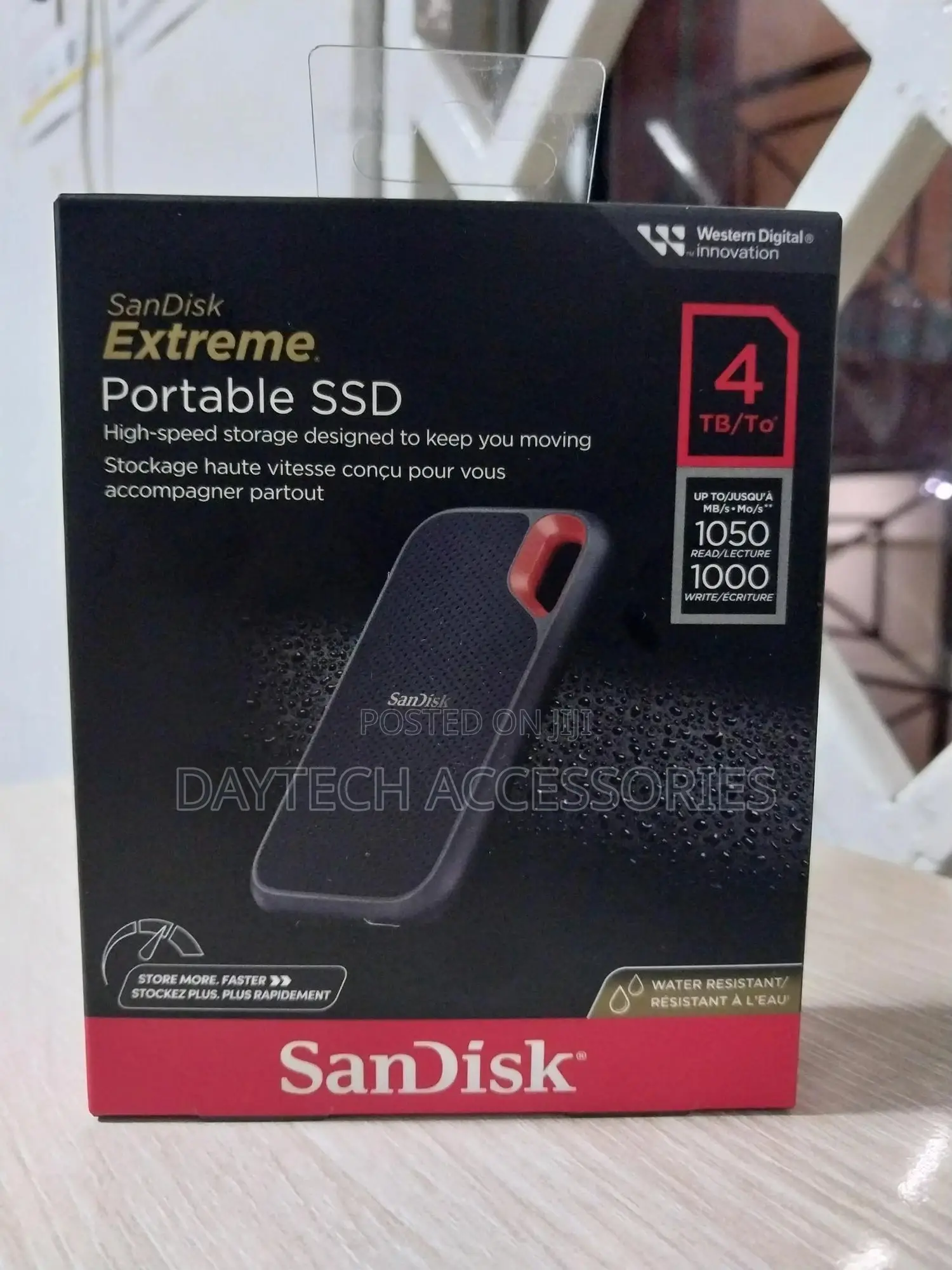 Sandisk 4tb Extreme Portable SSD External Solid-State Drive