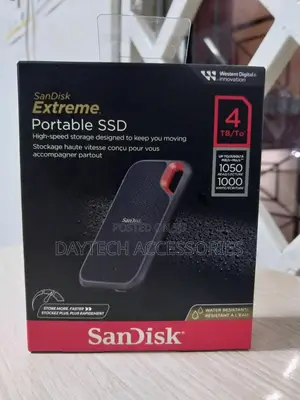 Sandisk 4tb Extreme Portable SSD External Solid-State Drive