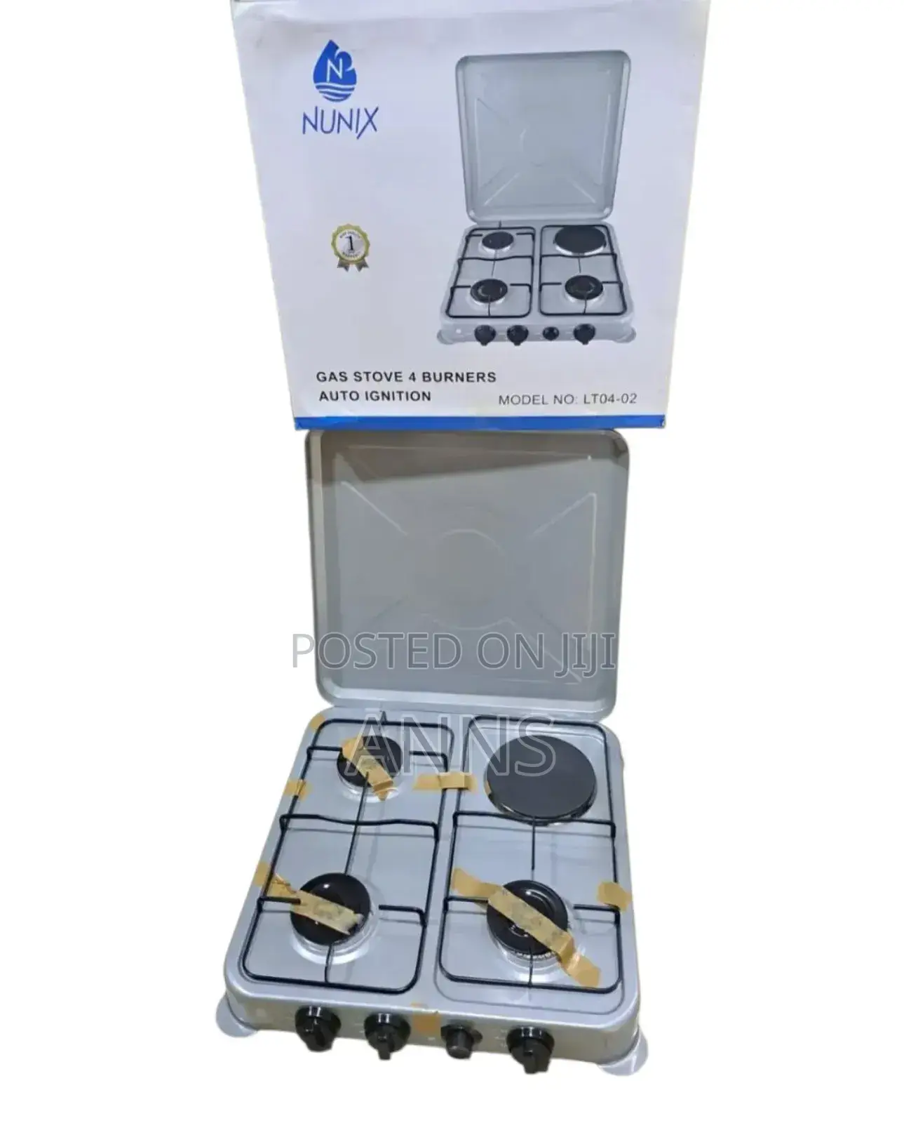 Nunix 3 Gas 1 Electric Gas Burners.