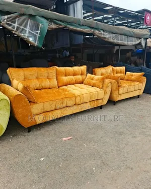 5 Seater Golden Butterfly Sofa