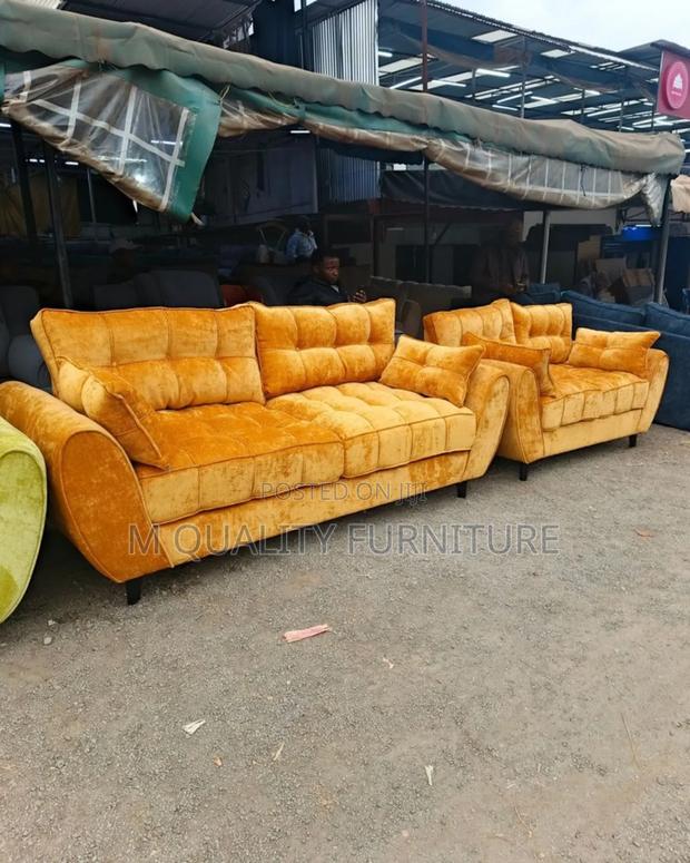 5 Seater Golden Butterfly Sofa