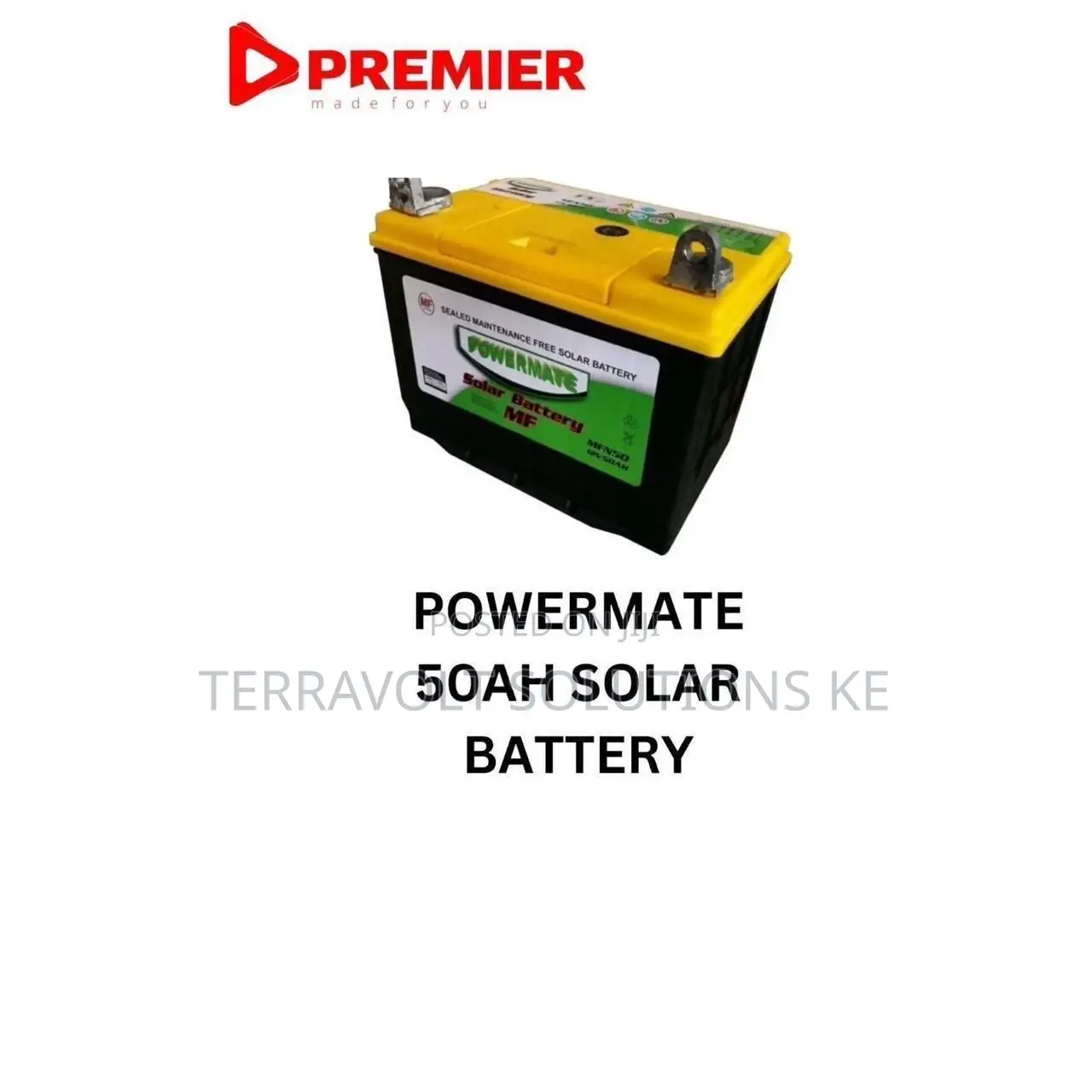 50 Ah Powermate Mf Sealed Solar Battery