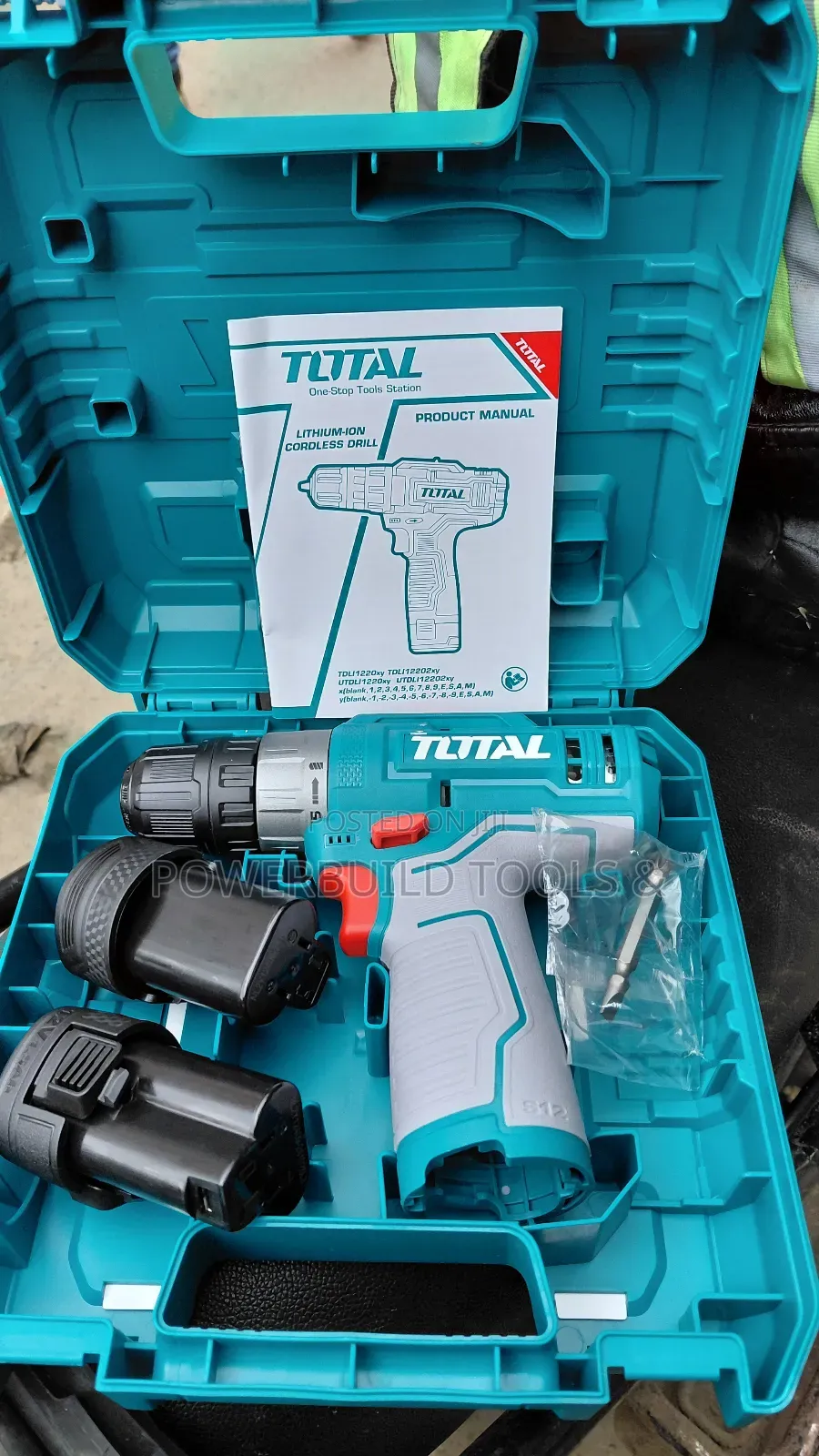Total Lithium-ion 12v Cordless Drill With 2 Batteries