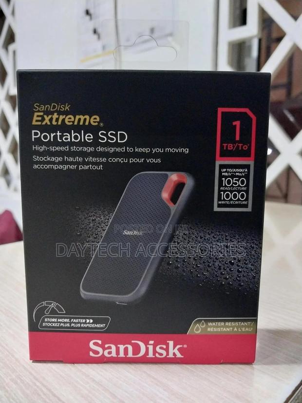 Sandisk 1tb Extreme Portable SSD V2 (Black)