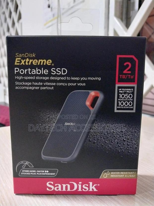 Sandisk Extreme Portable SSD 1050mb/S Usb-C 3.2 Gen 2 2tb - thumbnail 2