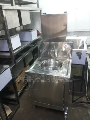 Modern Life Hands Washing Station With a Pedal Pump, Stainless