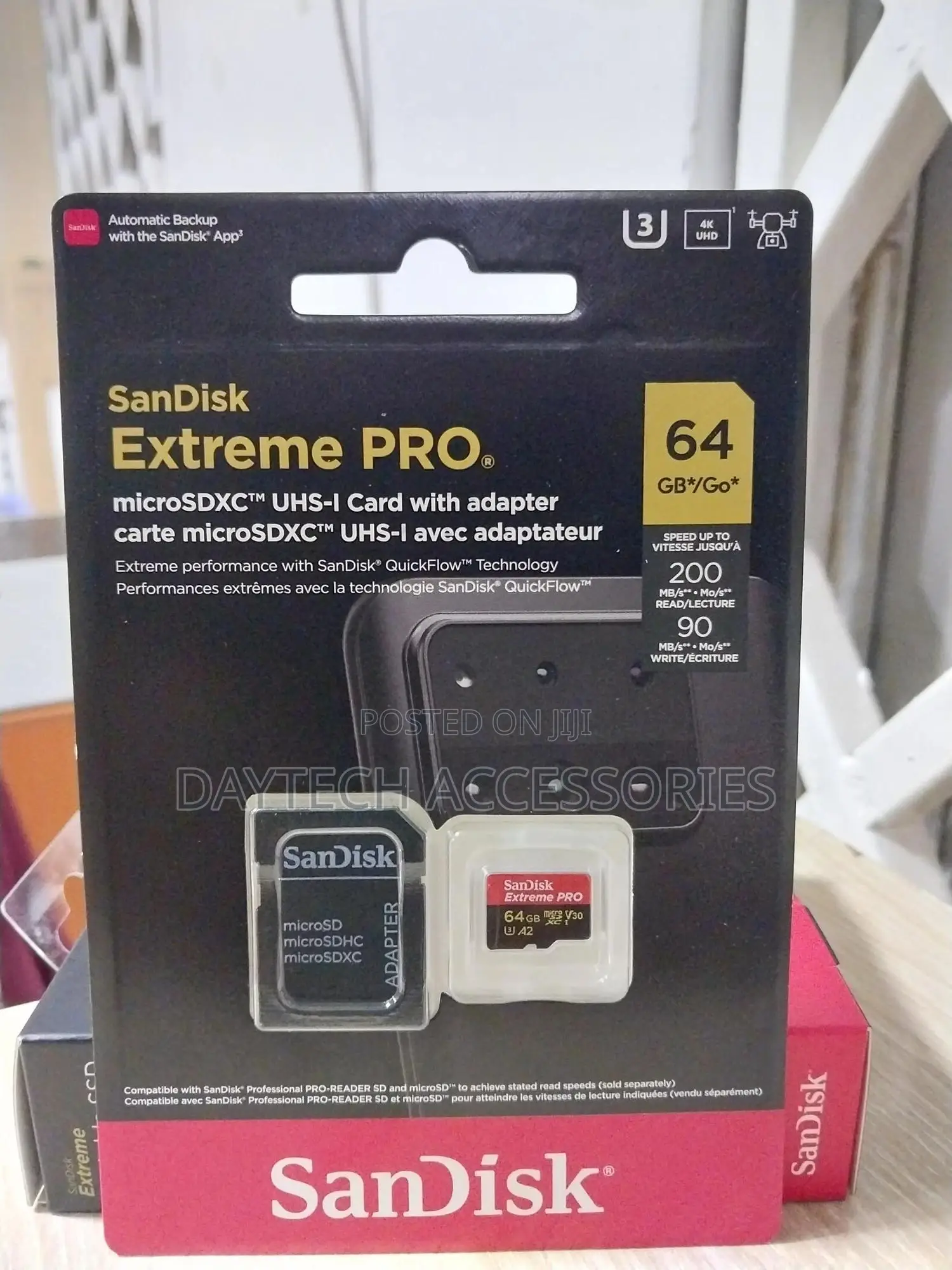 Sandisk 64gb Extreme Pro Micro Sd Card (Sdxc) Adapter - 200mb/S