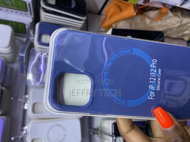 Nassy Apple iPhone 12 and iPhone 12 Pro Silicone Case With Magsafe - main view