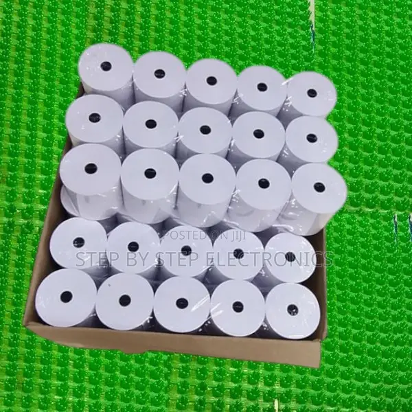 Durable and Clear Print 80x 80mm by 80mm Receipt Paper Rolls -Box