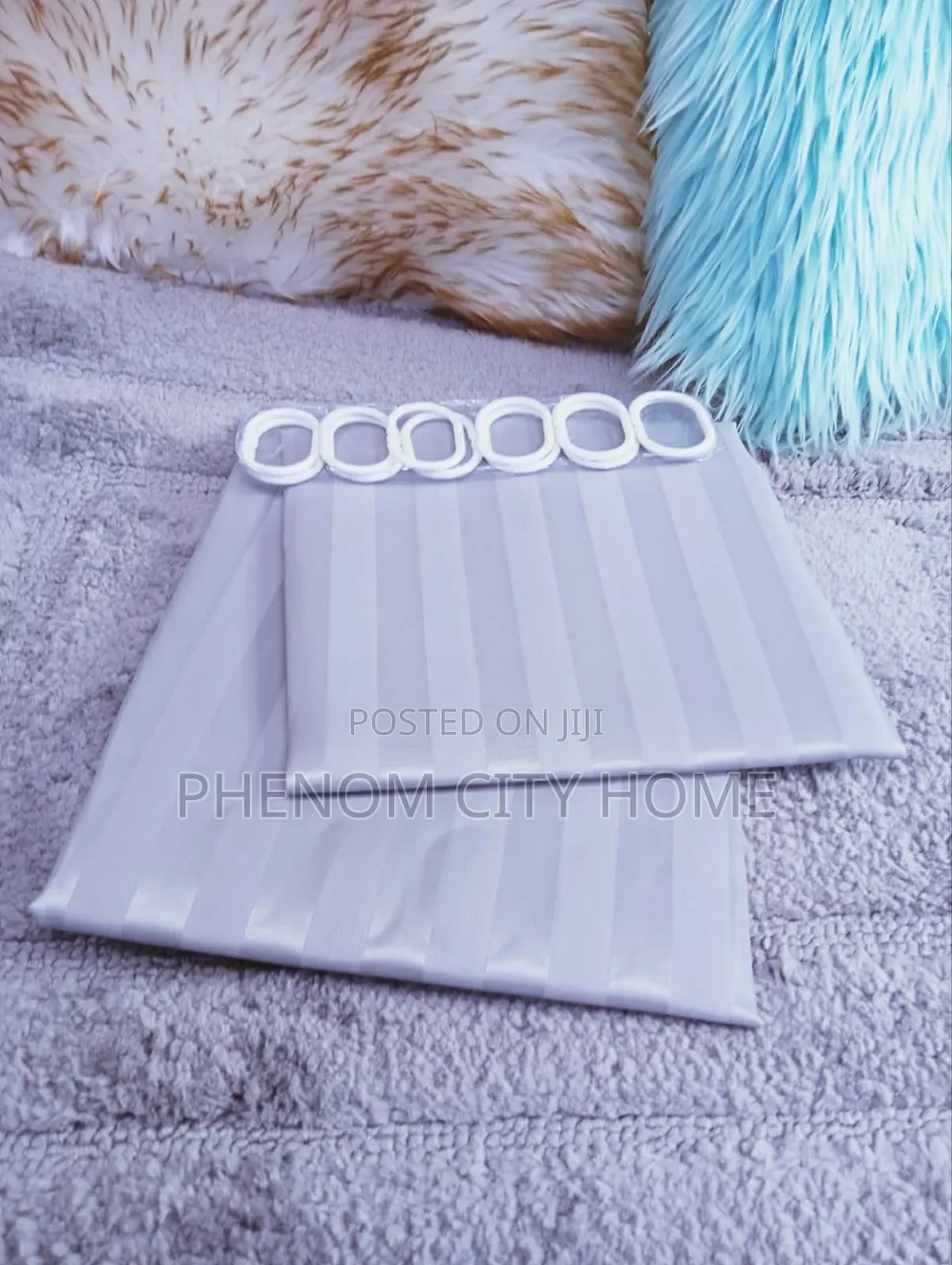 Plain Stripped Polyester Shower Curtains