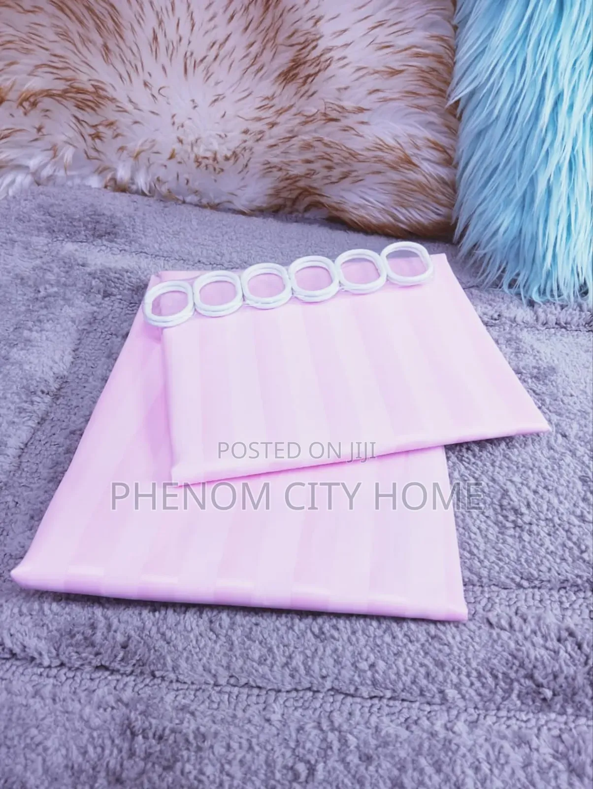 Plain Stripped Polyester Shower Curtains