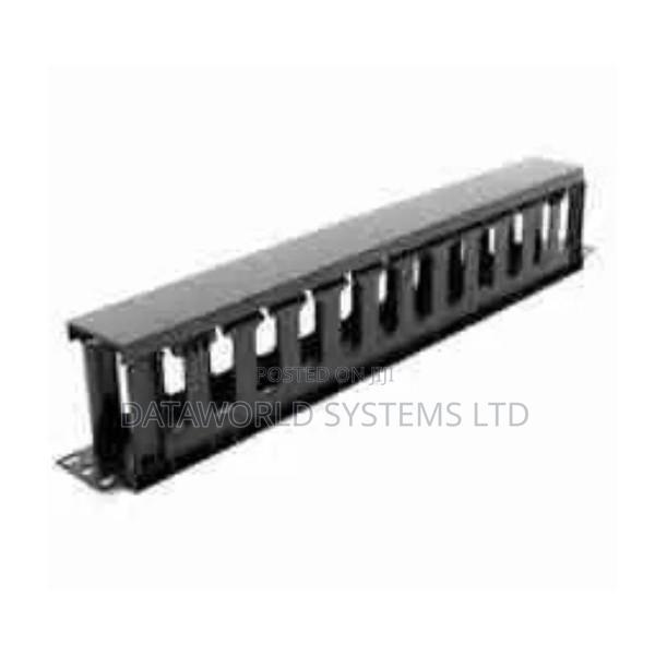 Giganet 1u Cable Manager Closed - main view