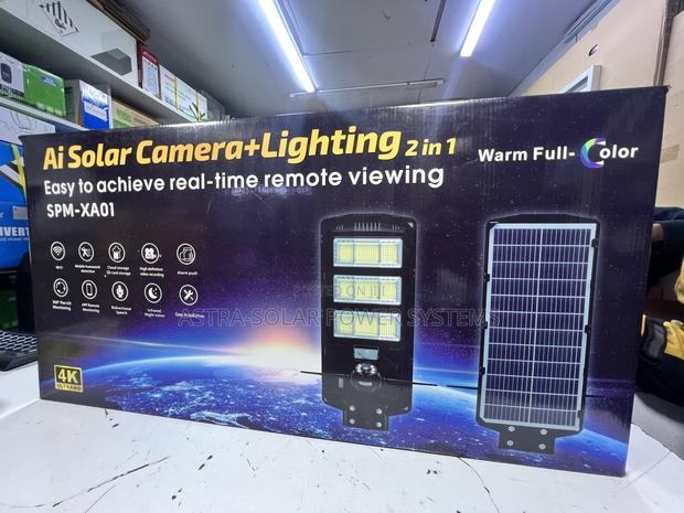 2 in 1 Solar Streetlight 450w With Camera - main view
