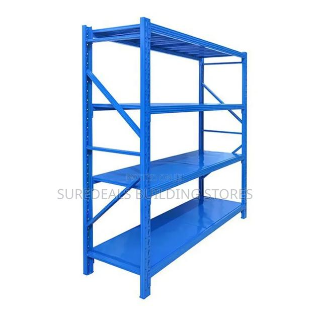 Heavy-Duty Commercial 4 Shelf Industrial Storage Rack - thumbnail 2