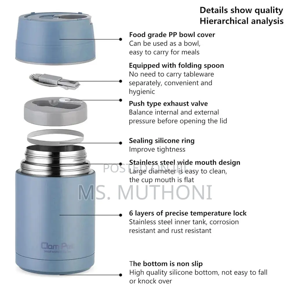 Stainless Steel High Qaulity Insulated Food Flask*