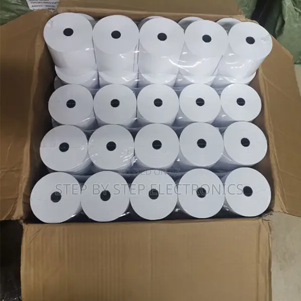 Full Carton 80mm by 80mm Pos Thermal Receipt Paper Rolls 50 Pack