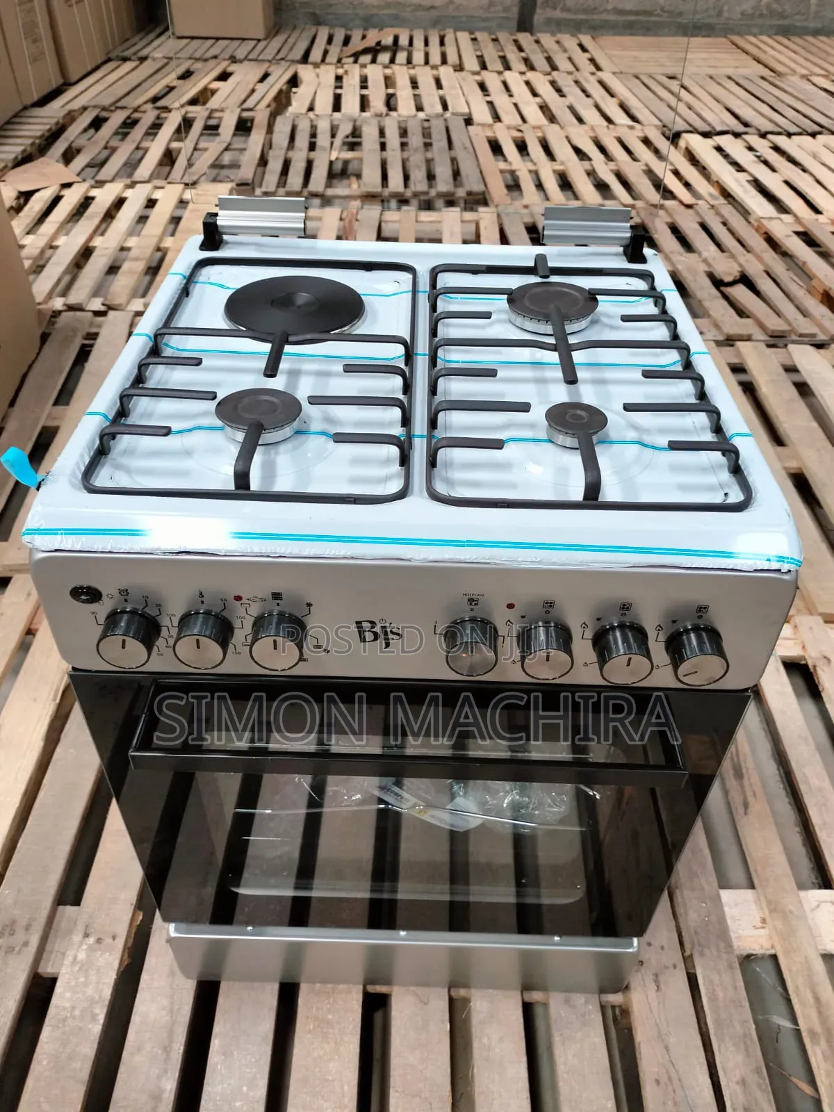 Elegance Silver 60*60 BJS 3+1 Standing Cooker