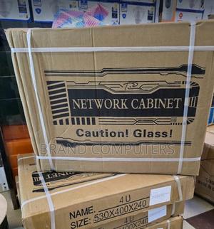 4u Cabinet Brand New Black Metallic Lockable 4u Cabinet - main view