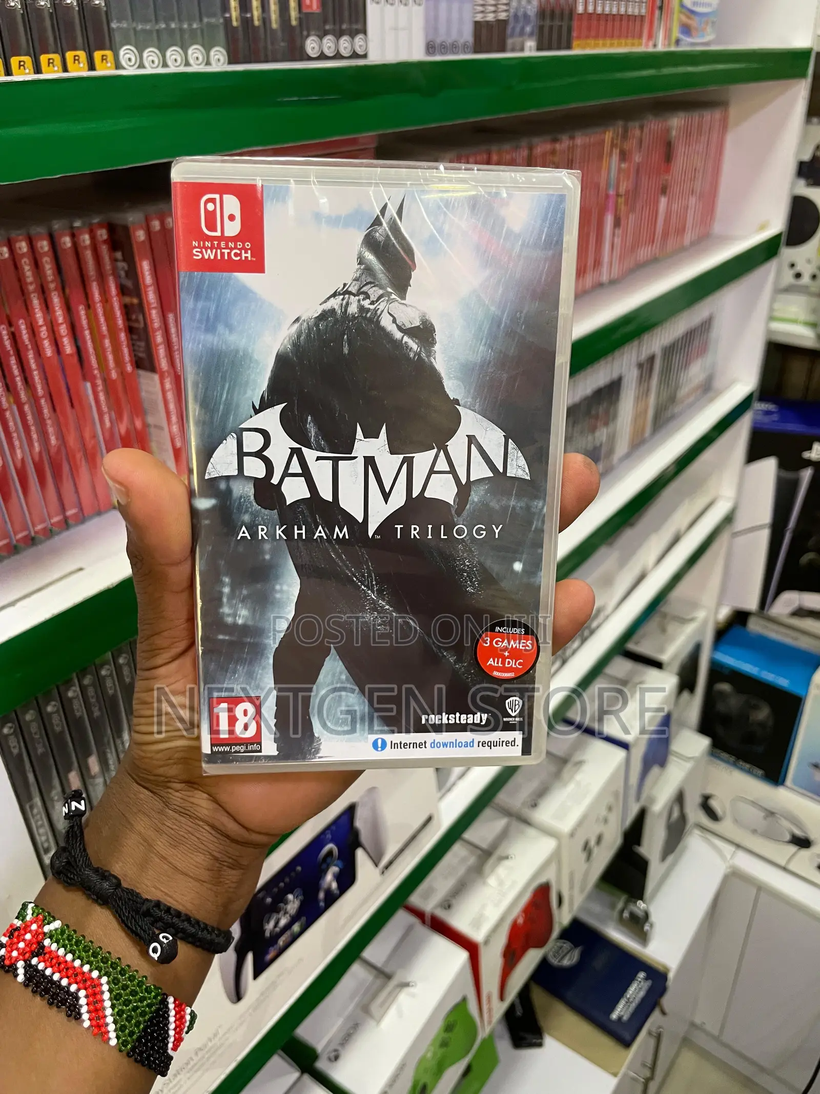 Batman Arlkham Trilogy Nintendo Switch Game
