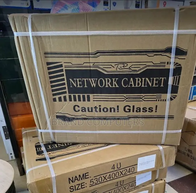 4u Network Equipment Cabinet With Glass Door