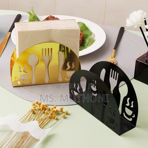 Fancy Metallic Dining Table Serviette Dispenser - thumbnail 2