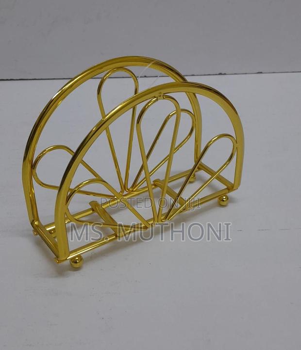 Fancy Metallic Dining Table Serviette Dispenser - thumbnail 7