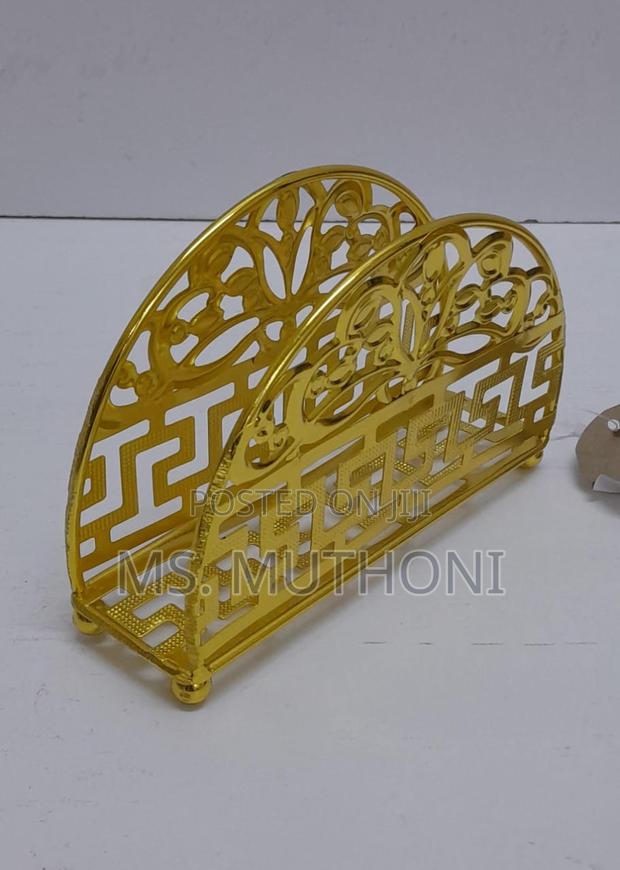 Fancy Metallic Dining Table Serviette Dispenser - thumbnail 6