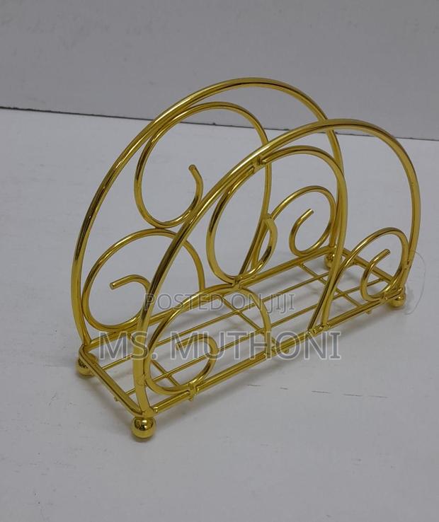 Fancy Metallic Dining Table Serviette Dispenser - thumbnail 3